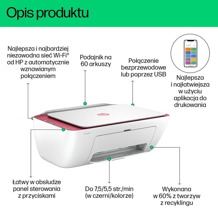 Actual product image HP DeskJet 2823e AIO printer (Ink, Colour)