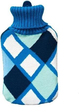 Produktbild EDM Wärmflasche Blau Wolle (2 L) (2 l)