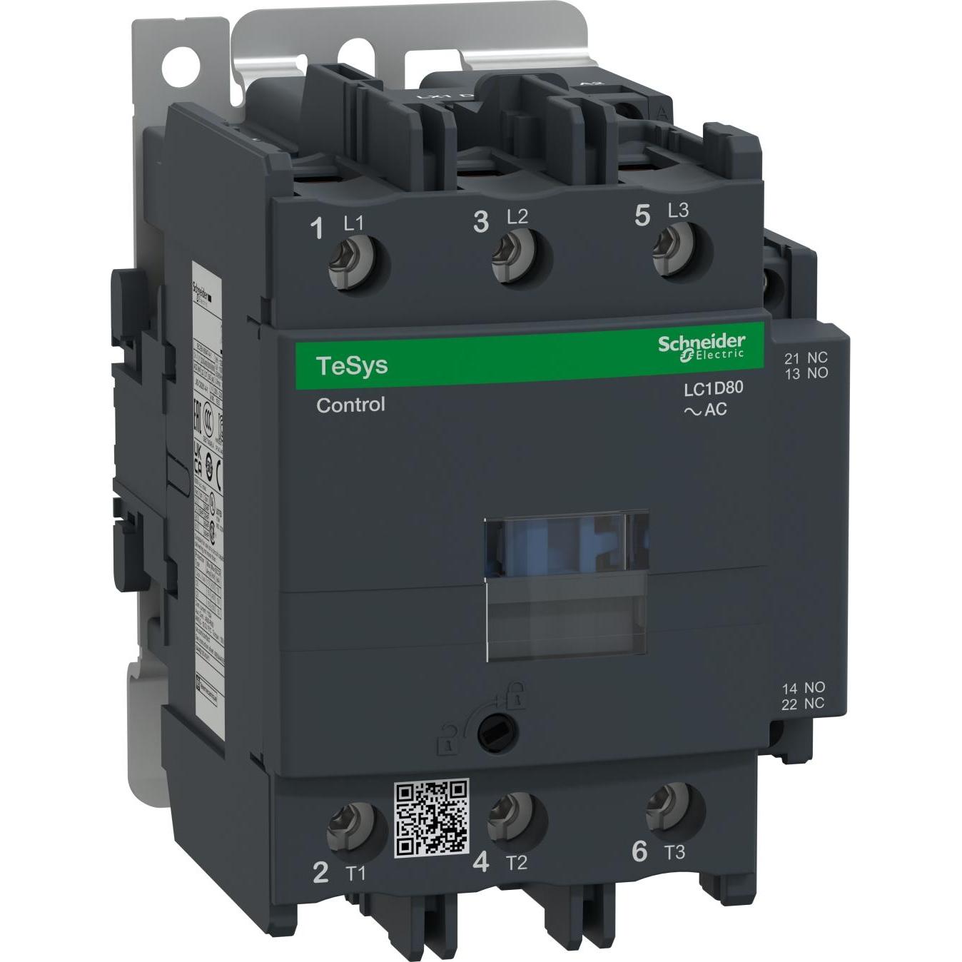 Schneider Electric Contattore 80A 110Vac, Relais