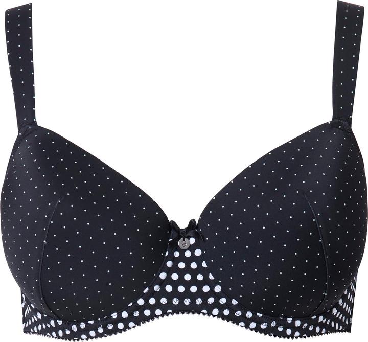 Produktbild Ulla Popken Bügel-BH, Punkte, Softcups, Cup B - F (85 D)