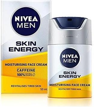 Actual product image NIVEA MEN Skin Energy Caffeine Moisturizing Face Cream 50ml (50 ml, Face toner)
