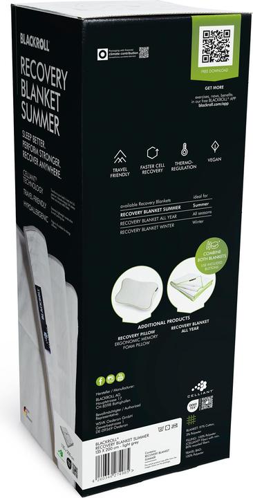 Actual product image Blackroll Recovery Blanket Ultralite (1100 g, 135 x 200 cm, Polyester)