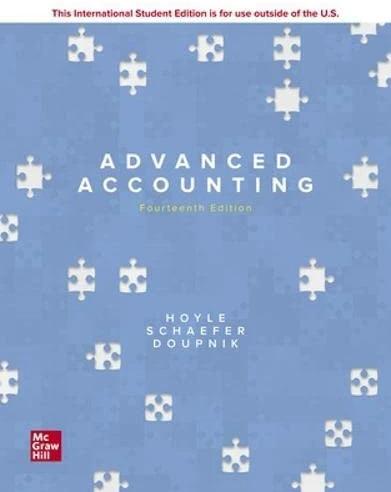Produktbild ISE Advanced Accounting (Englisch, Joe Ben Hoyle, Thomas Schäfer, Timothy Doupnik, 2020)