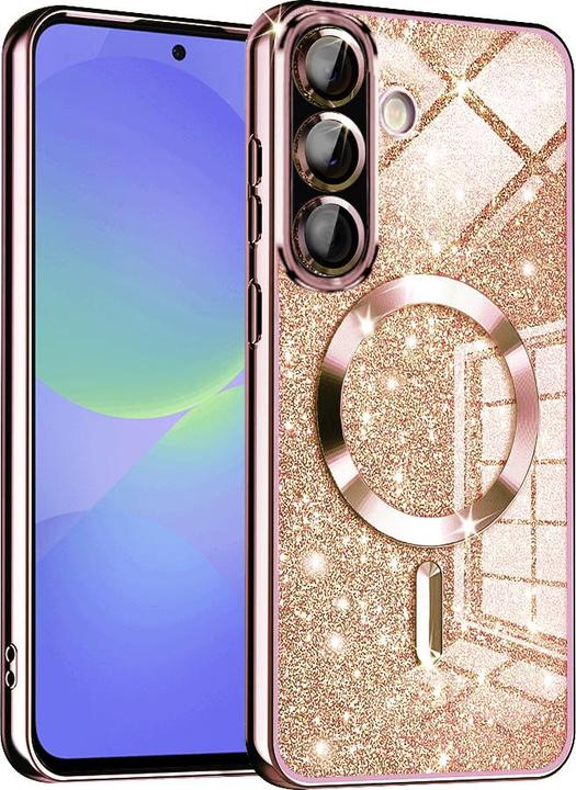 Image du produit Techsuit - Luxury Glitter MagSafe - Samsung Galaxy A36 5G / A56 5G - Rose Gold (Samsung Galaxy A56, Samsung Galaxy A36)