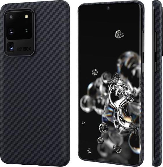 Actual product image Pitaka MagEz Case for S20 U Black/Grey Twill