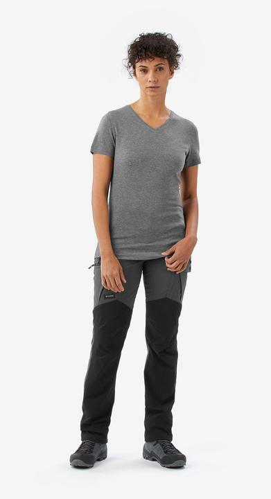 Actual product image Forclaz Merinoshirt Damen kurzarm Lyocell - Merino Fresh grau (XL)