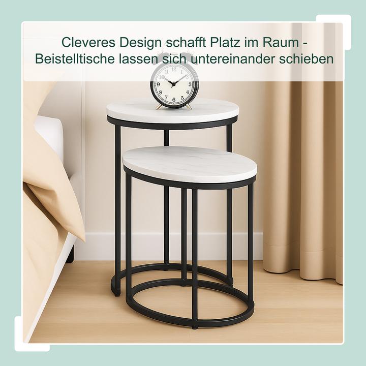 Actual product image Relaxdays 2-piece side table set