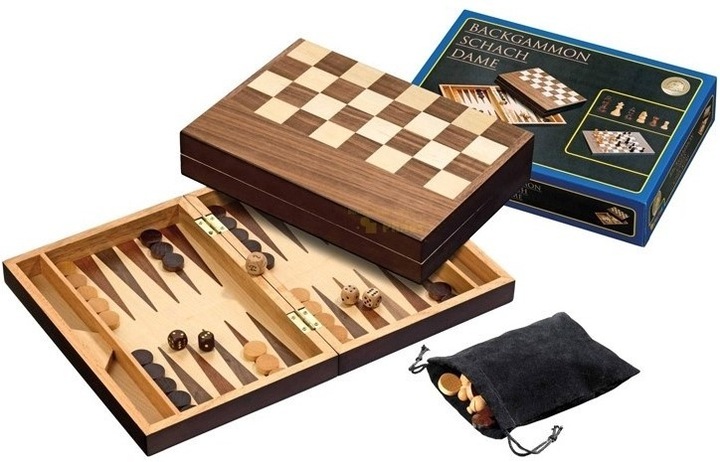 Produktbild Philos Schach-Backgammon-Dame-Set