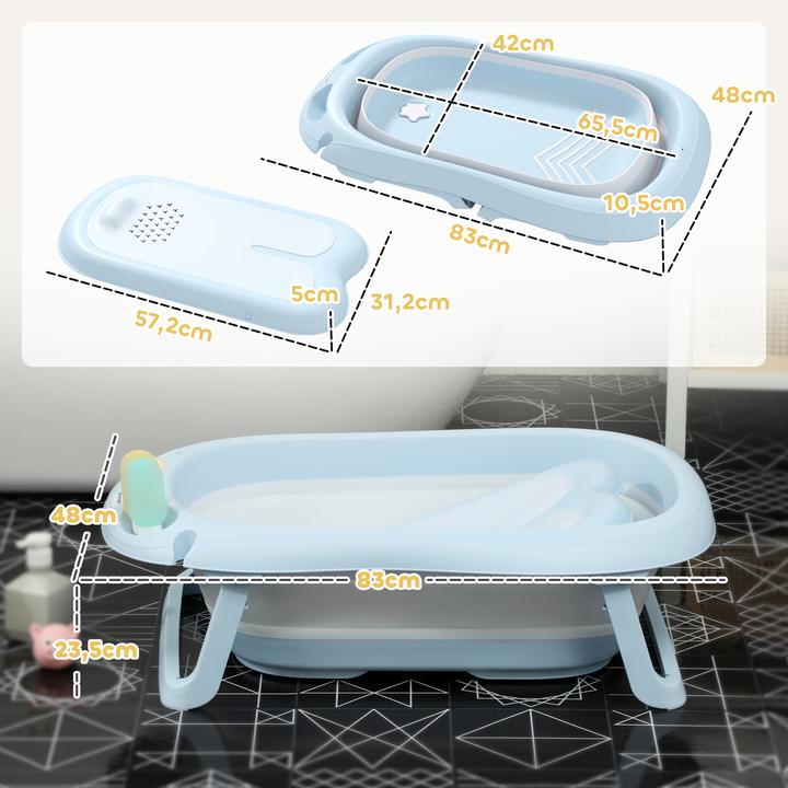 Produktbild Aiyaplay Babywanne Kunststoff, TPE Hellblau