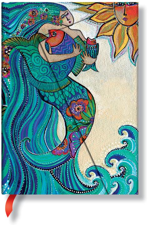 Image du produit Paperblanks Créations insolites Chant de la merMidiLIN (130 x 180 mm, À rayures, Couverture rigide)