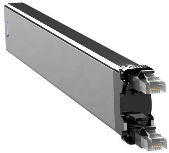 PATCHBOX 365 CAT.6A STP CASSETTE BLACK 0,8M (STP, CAT6a, 0.80 m)