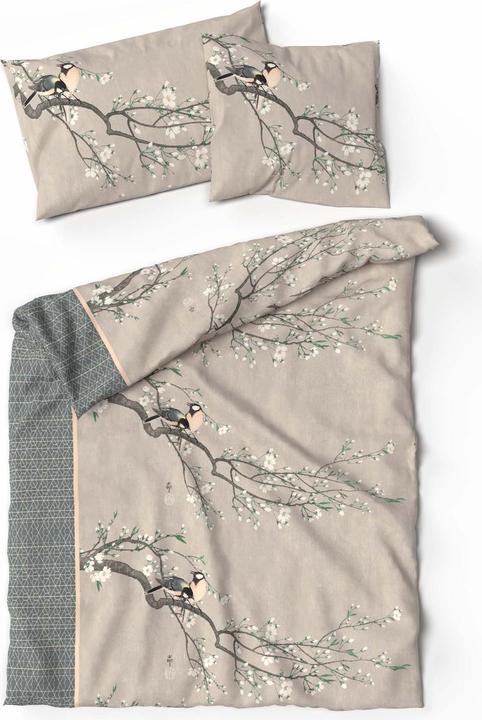 Immagine prodotto Lotus Bettwaren Bettwäsche Bambus Birds spring (Copripiumino, 160 x 210 cm)
