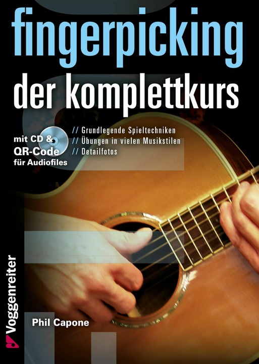 Produktbild Fingerpicking - Der Komplettkurs (Deutsch, Phil Capone, 2011)