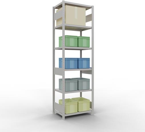 Actual product image Schulte Lagertechnik MULTIplus250 basic racking system with length ledgers