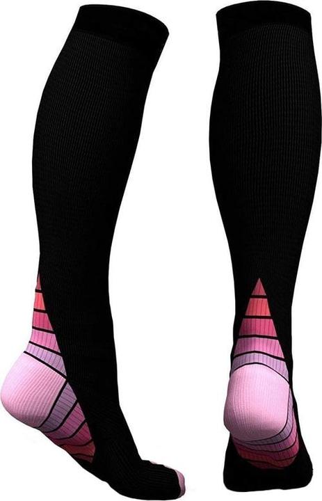 Actual product image JTI Knee-high compression socks for running and fitness - Pink L/XL (L, XL)