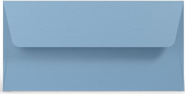 Actual product image Rössler Envelope DL SF d'blue ribbed (110 x 220 mm, dl, 5x)