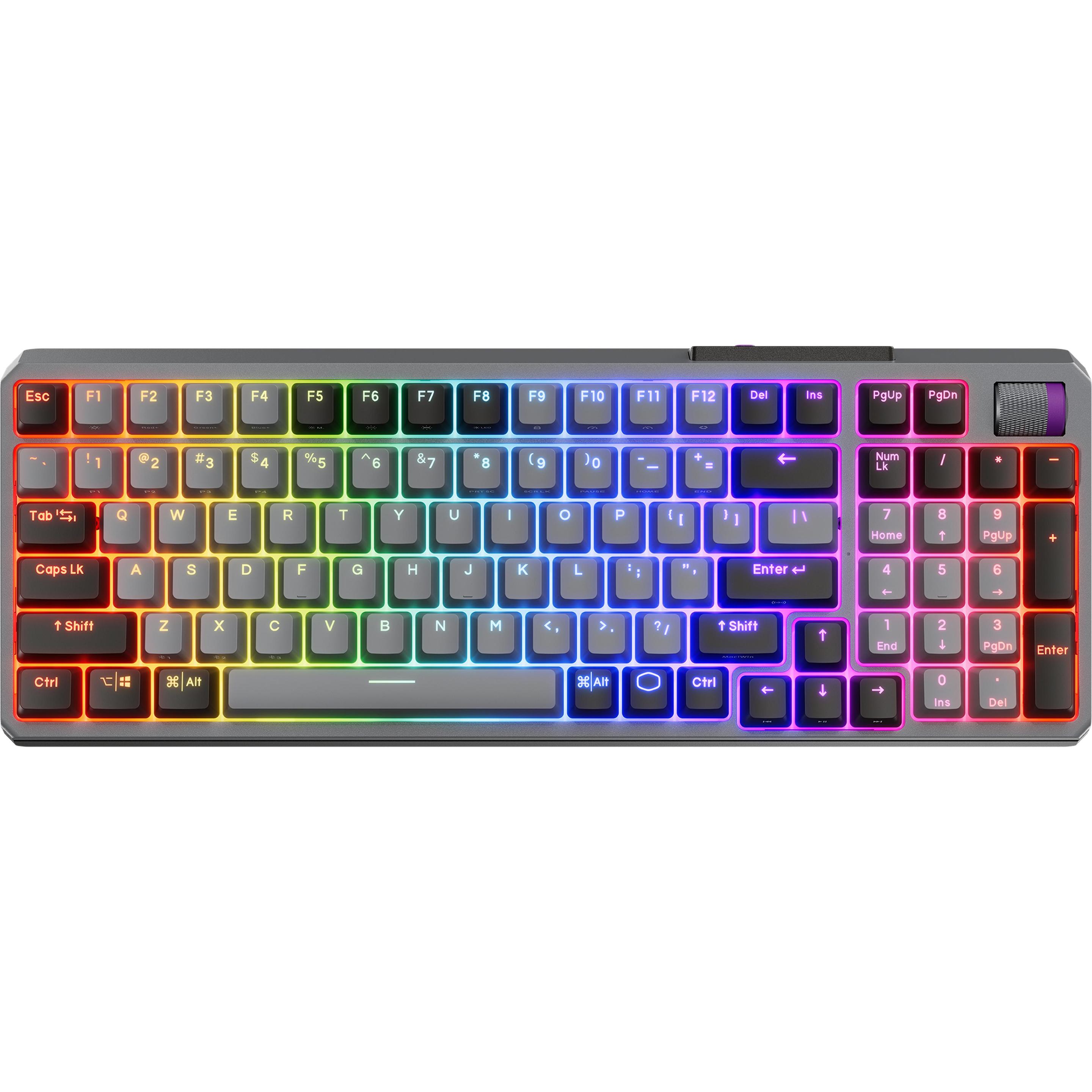 Cooler Master MK770 (DE, Kabellos), Tastatur, Grau