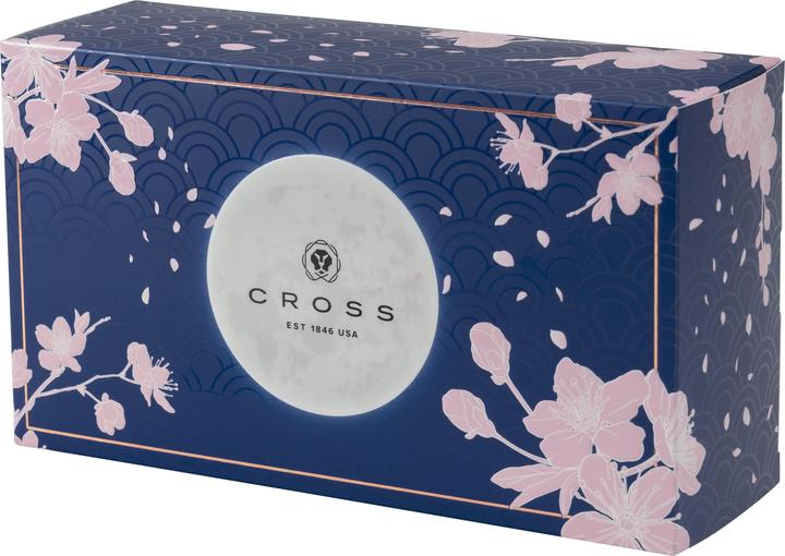 Produktbild Cross Kugelschreiber Century II Blau Lack mit rosegoldenen Kirschblüten (Blau Lack, rosegolden, 1x)