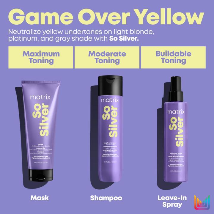 Actual product image Matrix So Silver All-In-One Toning Leave-In Spray (200 ml)