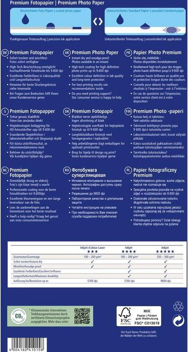 Produktbild Avery Premium Inkjet Fotopapier A4 (250 g/m², A4, 20 x)