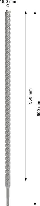 Actual product image DIY PRO SDS plus-5X hammer drill bit, 18 x 550 x 600 mm (18 mm)