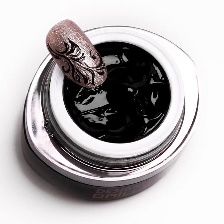 Actual product image BrillBird Designer Gel Black - 3ml (Black)