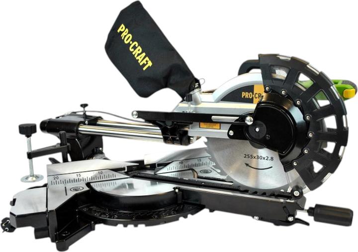 Produktbild Procraft PGS256 Kappsäge 2000 Watt 255 mm mit Schlitten + Sägeblatt