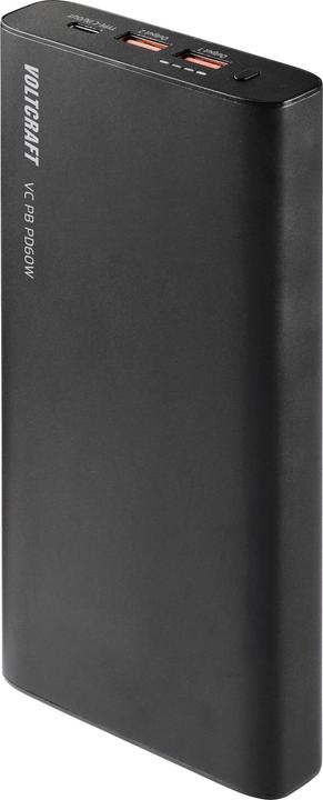 Actual product image Voltcraft PD60W Powerbank for Laptops & Mobile Phones (26800 mAh, 60 W, 99.16 Wh)