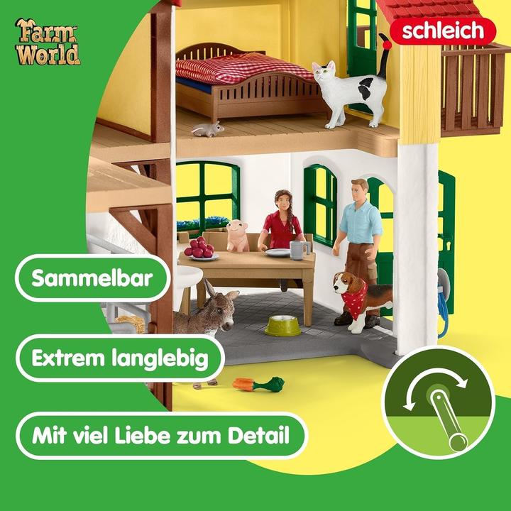 Actual product image Schleich Farmhouse with stable and animals