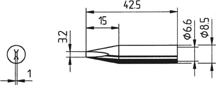 Immagine prodotto Punta di saldatura 842ED, 3,2 mm (Punta di saldatura)
