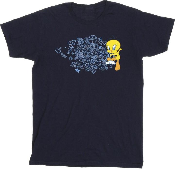 Immagine prodotto Looney Tunes ACME Doodles Tweety Maglietta Uomo (5XL)