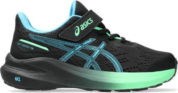 ASICS Performance GT-1000 13 PS Kids BLACK/DIGITAL AQUA (33)