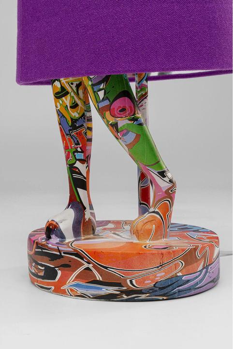 Image du produit Kare Design Lampe de table Animal Rabbit Graffiti/Violet 50cm (E14)