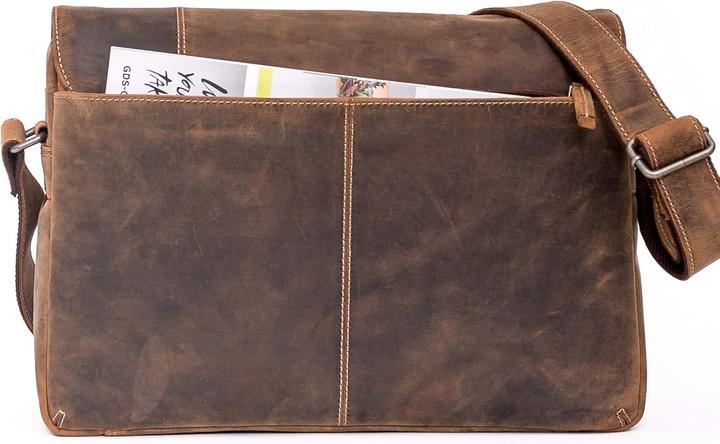 Immagine prodotto Almadih Ledertasche mit Laptop Fach (15")