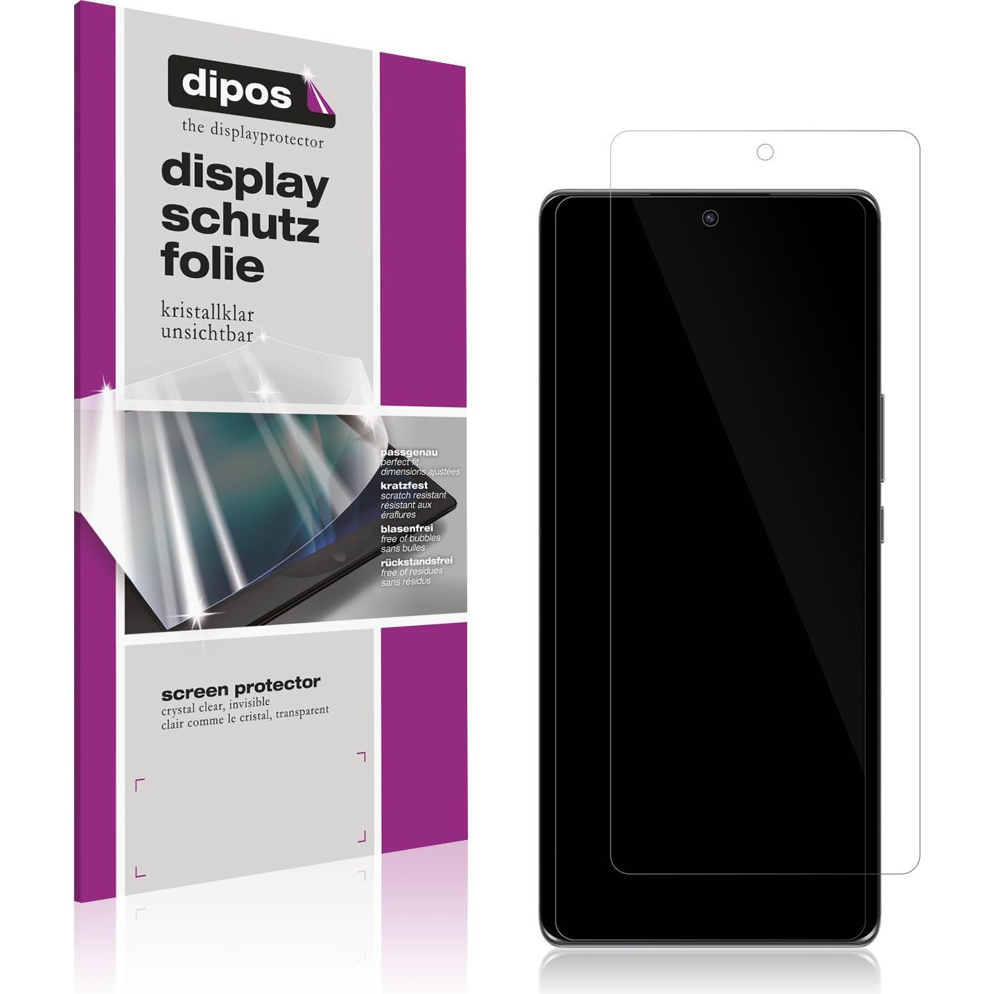 Dipos Displayschutzfolie Crystalclear (5 Stück, Honor Magic 5 Lite), Smartphone Schutzfolie, Transparent