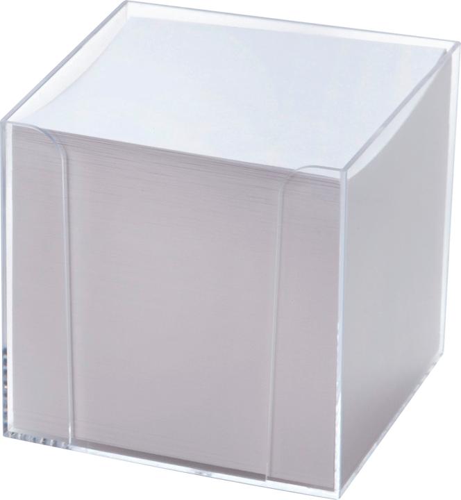 Produktbild Folia Zettelbox schwarz inkl. 700 Notizzettel weiss (9 x 9 cm)