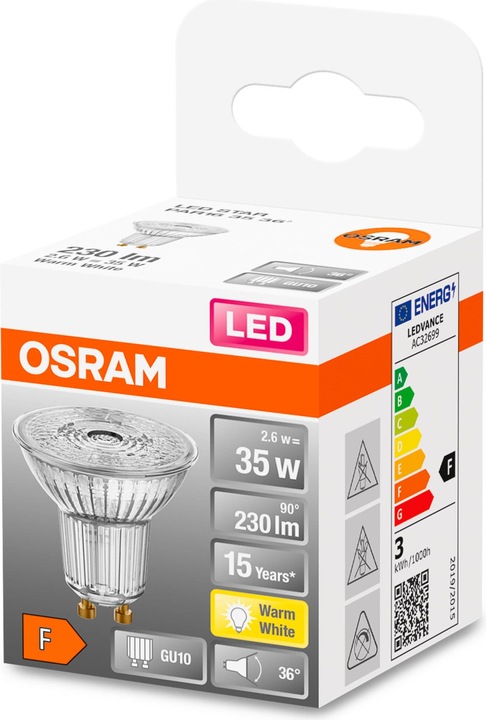 Produktbild Osram Led Star Par16 (GU10, 2.60 W, 230 lm, 1 x, F)