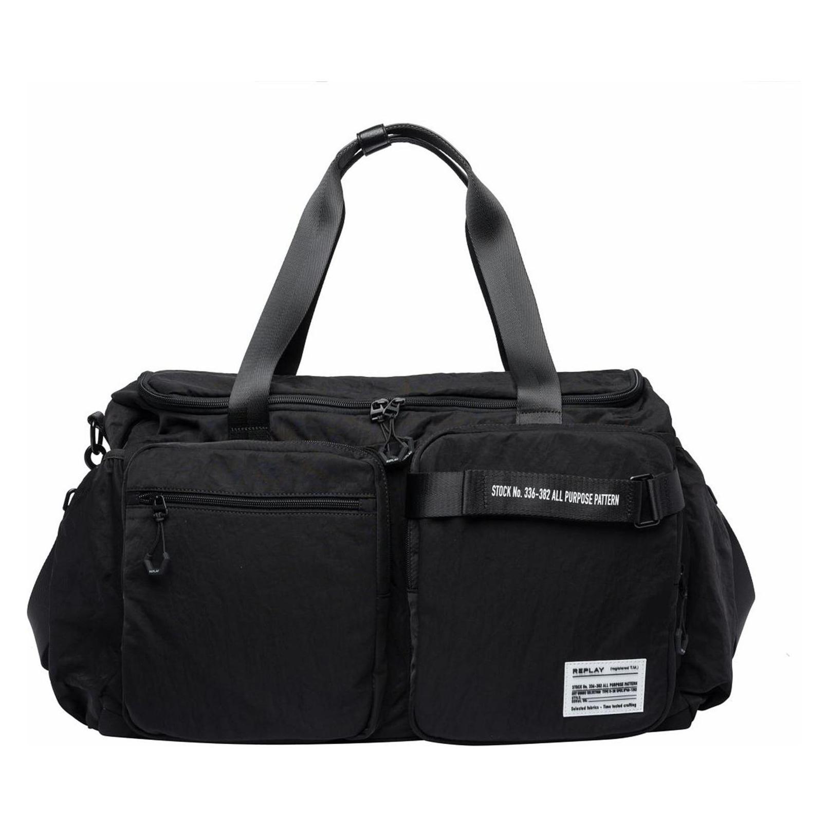 Replay, Herren, Tasche, Travel Bag, Schwarz
