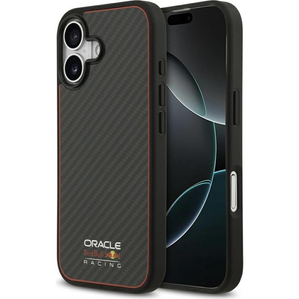 Red Bull Case Kevlar Logo Matt MagSafe for iPhone 17 black (Apple iPhone 17), Cover smartphone, Nero