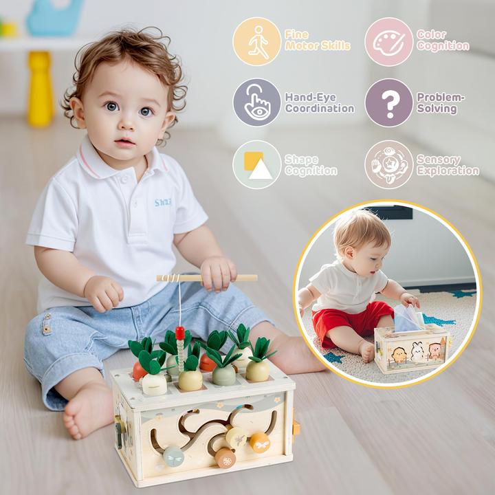 Produktbild Activity Board 6 in 1 Stoffbox Babyspielzeug von Motor Toys