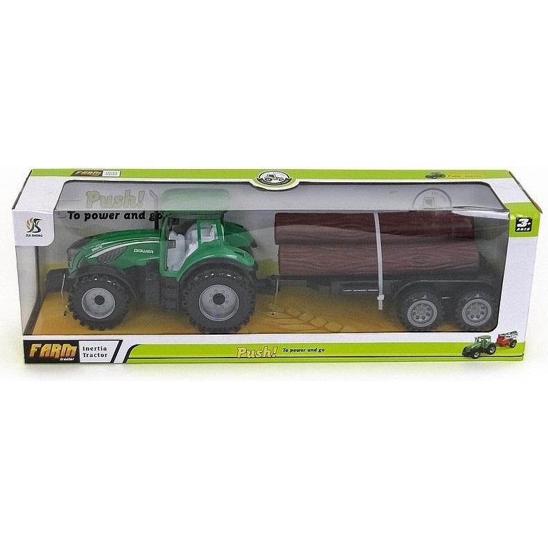 Adar Traktor mit Anhänger und Baum