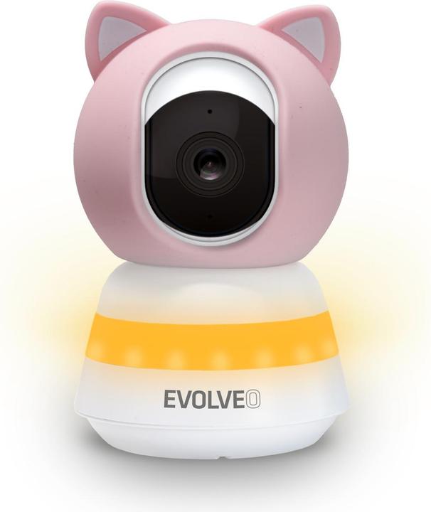 Actual product image Evolveo Baby Monitor LUX- Chytrá 360° videochůvička s nočním viděním, detekcí pláče a pohybu, růžová