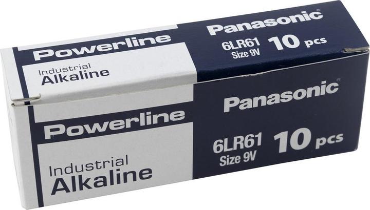 Actual product image Panasonic Powerline Industrial Alkaline (10 pcs., 9V Block)