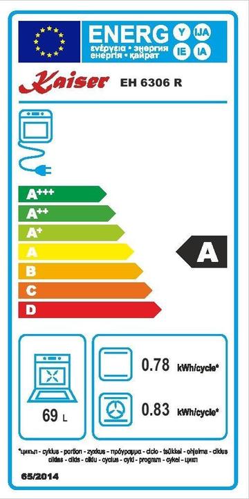 Energie-Label Kaiser EH 6306 R + EM 6307 R