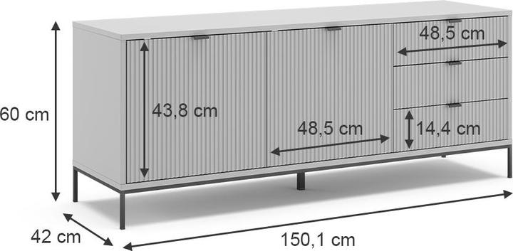 Actual product image Vicco Eliza (150 x 42 x 60 cm)