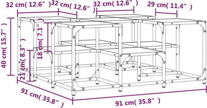 Actual product image vidaXL Couchtisch