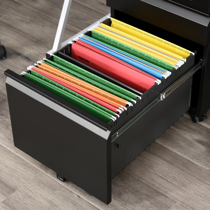 Produktbild Vinsetto Rollcontainer mit Schubladen und Ablagefläche (39 x 48 x 60 cm)