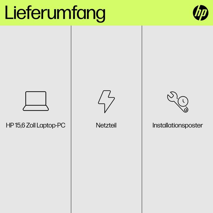 Produktbild HP 15-fd1053ng (15.60", Intel Core 3 100U, 8 GB, 512 GB, DE)