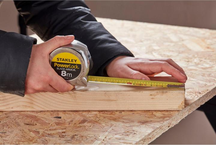 Actual product image Stanley Rollmeter Powerlock 8m Micro (Metric)