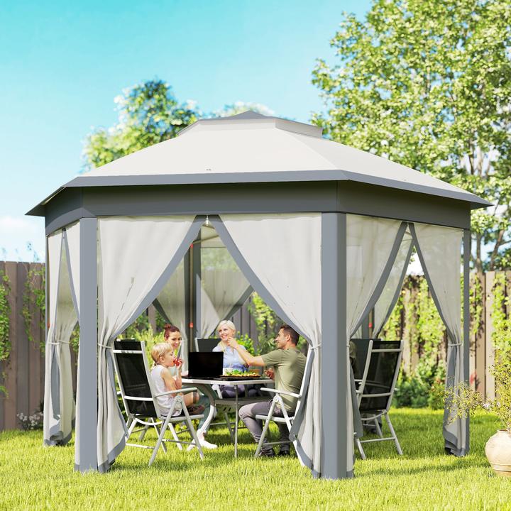 Actual product image Outsunny Folding pavilion with carrier bag (405 cm, 405 cm)